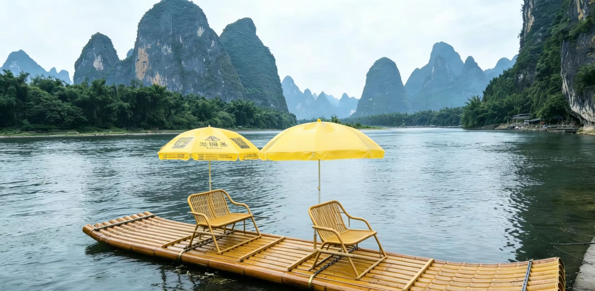 漂流专用竹筏